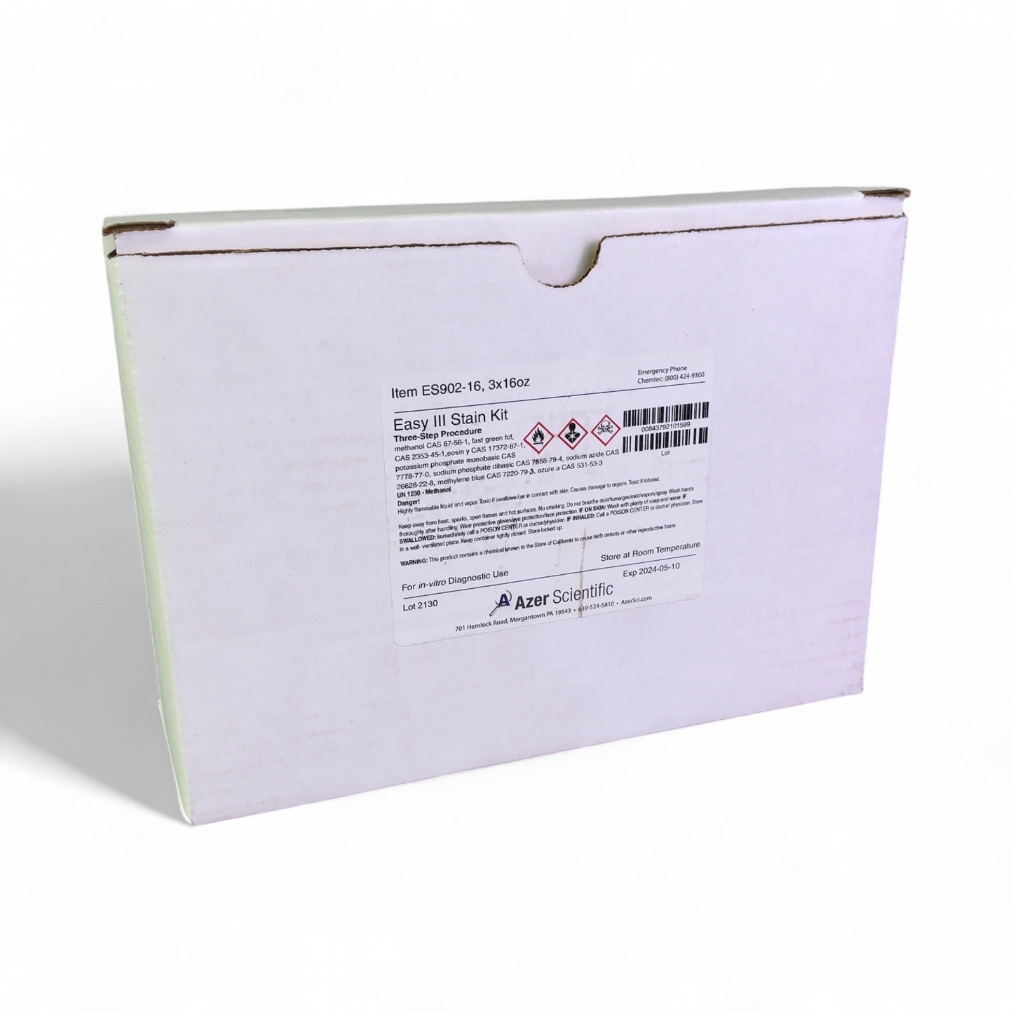 Azer Scientific Easy III Stain Kit Three-Step Procedure ES902-16 — Exp 2024-05-10 | Mr. Scientific - Image 4