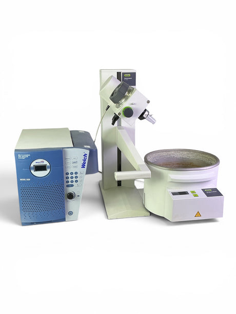 BÜCHI Rotavapor R-100 Evaporator System w B-100 Bath & Welch 2028 Vacuum Pump | Safe & Secure Shipping - Image 2