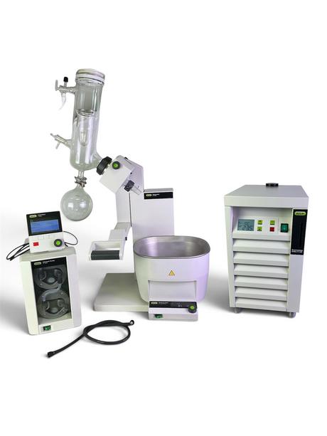 Büchi Rotavapor R-300 Rotary Evaporator System w B-300 Bath, F-105 Chiller, & V/I-300 Vacuum Pump | Safe & Secure Shipping - Image 1