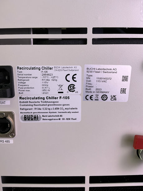 Büchi Rotavapor R-300 Rotary Evaporator System w B-300 Bath, F-105 Chiller, & V/I-300 Vacuum Pump | Safe & Secure Shipping - Image 16