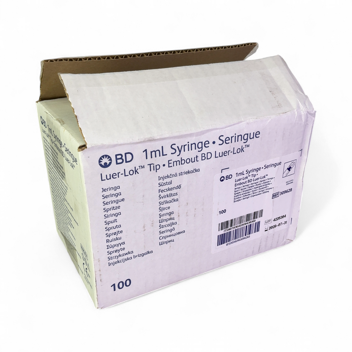 BD 1mL Liquid Transfer Syringes - 100ct New/Sealed 309628 (Best Offer!) | Safe & Secure Shipping - Image 3