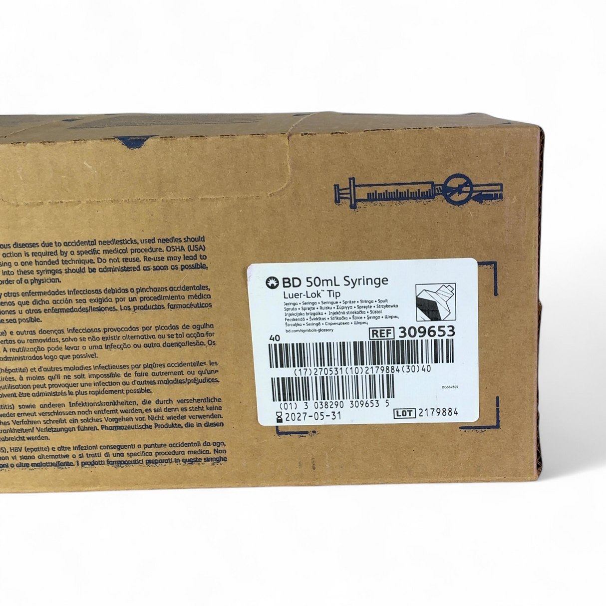 BD 309653 Luer-Lok Tip 50mL NEW Exp 2027 (Best Offer!) | Order Direct and Save - Image 2