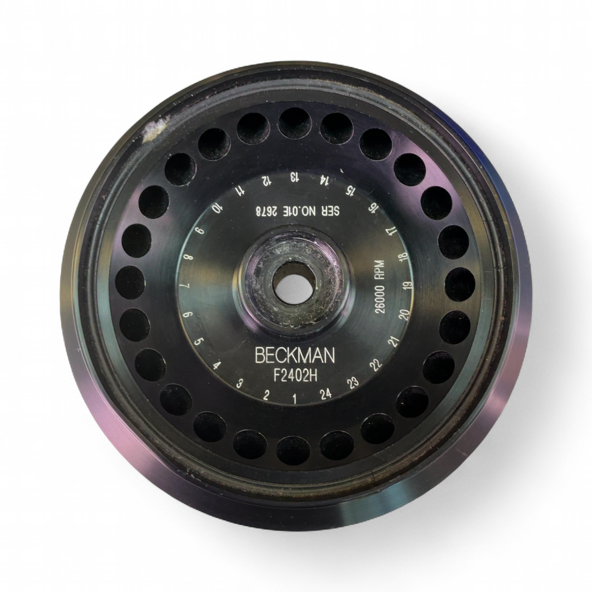 Beckman Coulter 1.5/2.0mL 24-Place 2600rpm Fixed Angle Centrifuge Rotor F2402H | Ships Fast from Mr. Scientific - Image 2