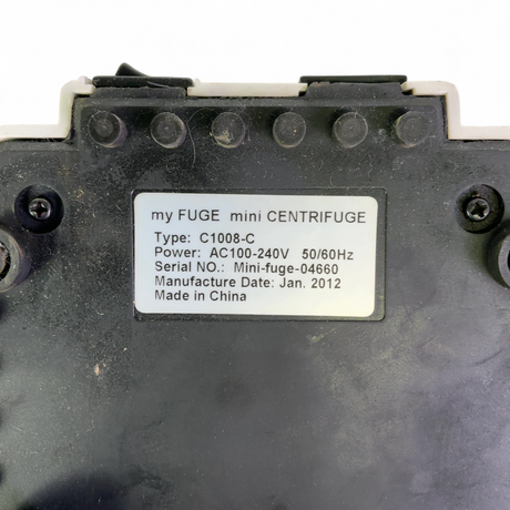 Benchmark myFUGE Mini 8-Place Microcentrifuge w Adapters C1008-C | Safe & Secure Shipping - Image 8