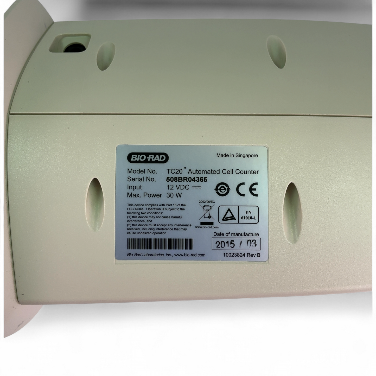 Bio-Rad Automated Cell Counter TC20 - See Description (Best Offer!) | Ships Fast from Mr. Scientific - Image 10