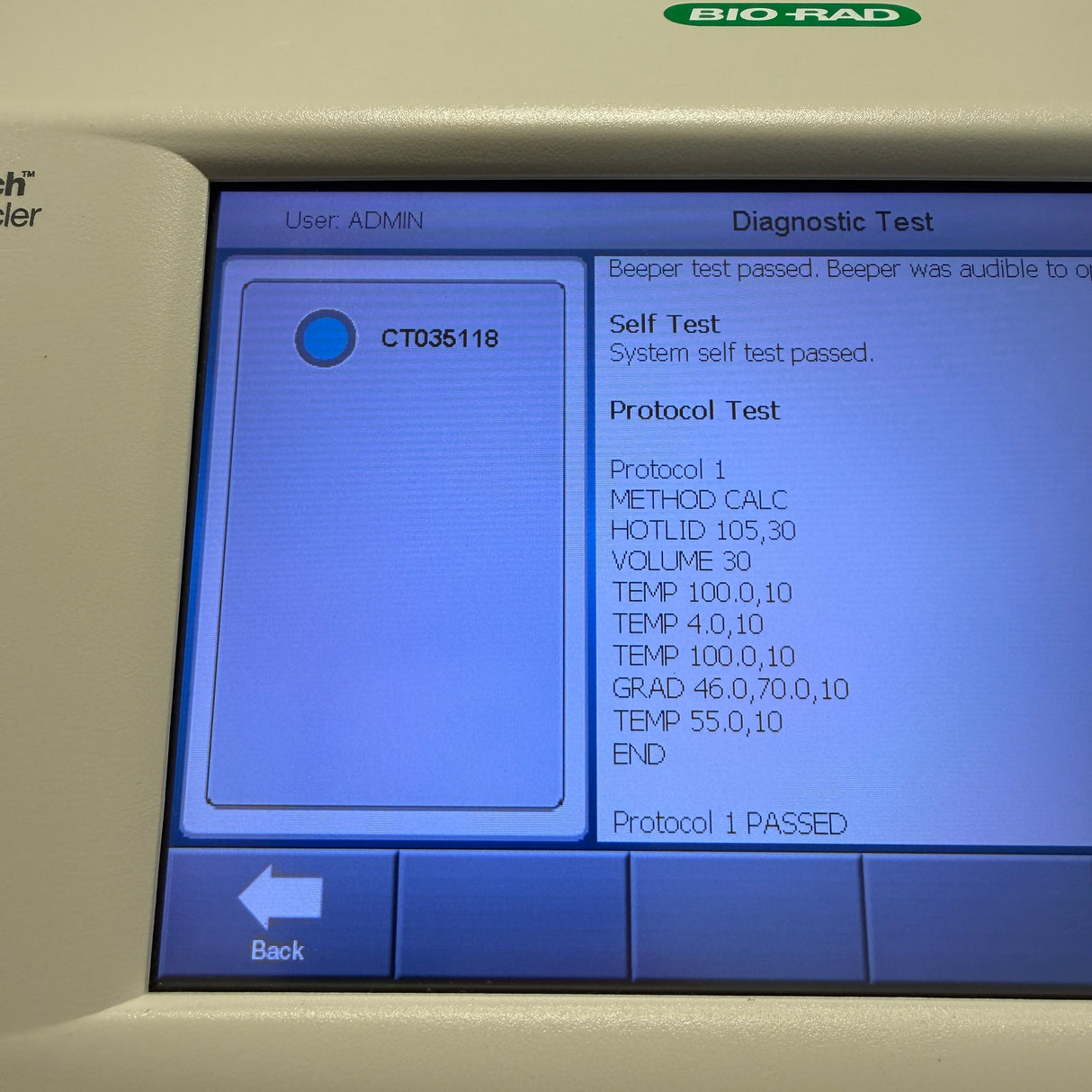 Bio-Rad C1000 Touch Thermal Cycler 96 Well PCR System - Used - Image 14