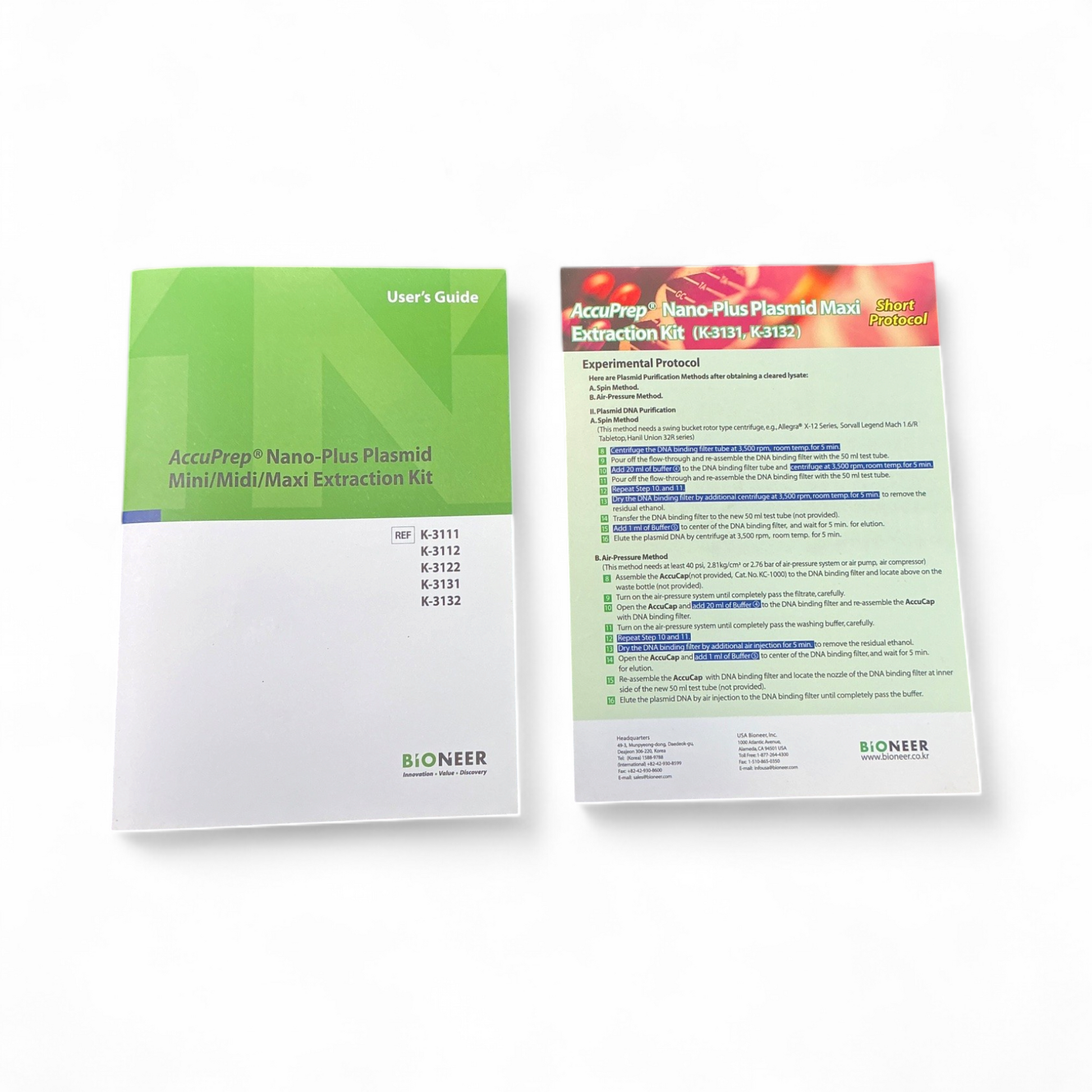Bioneer AccuPrep Nano-Plus Plasmid Maxi Extraction Kit K-3131 - Image 6