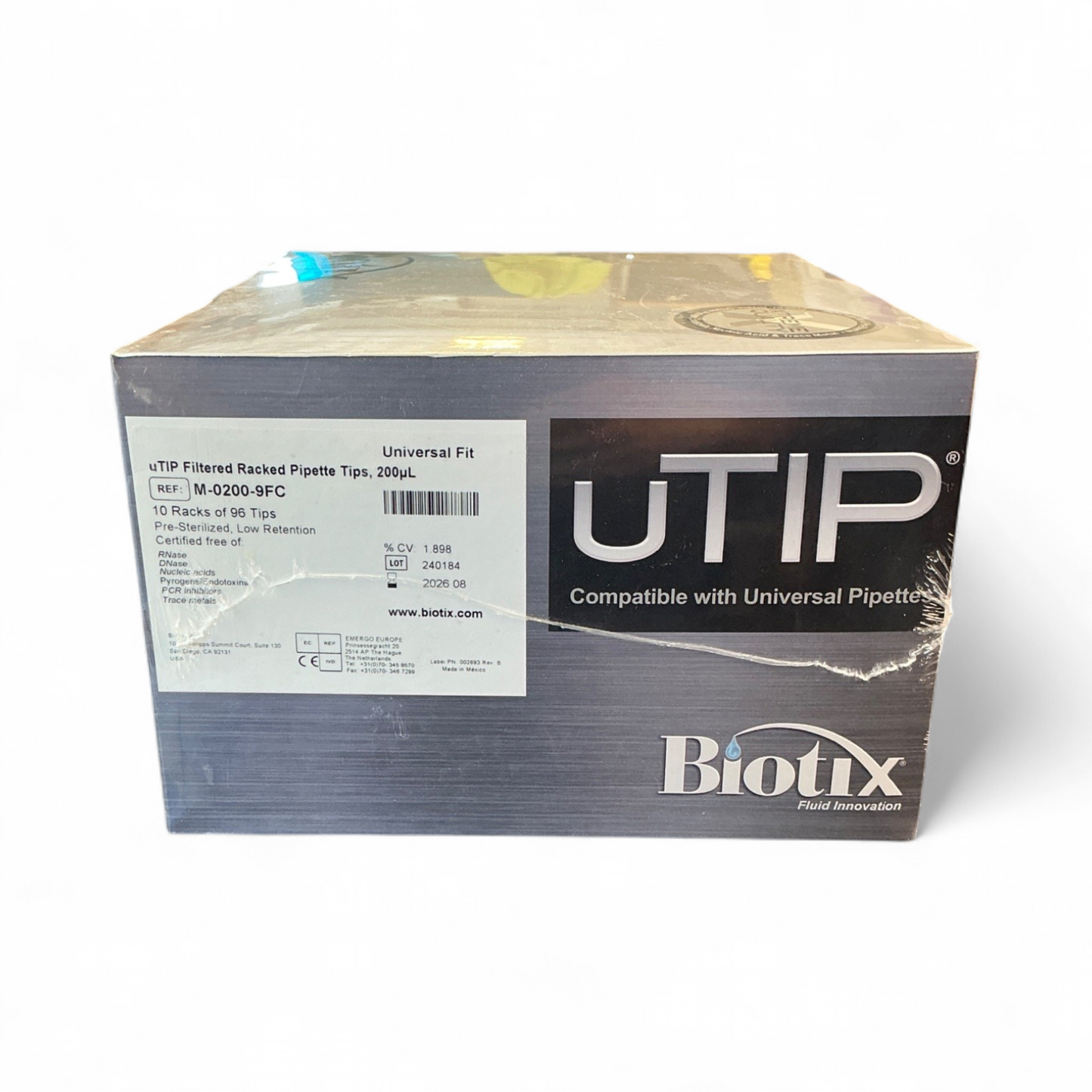 Biotix uTIP Pipette Tips M-0200-9FC 200uL - Image 2