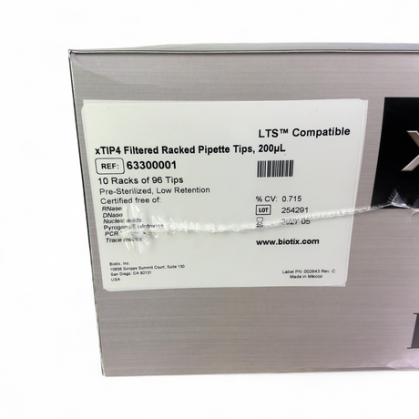 Biotix xTIP4 200µL Filtered Racked Pipette Tips, 63300001; EXP 2027-05 | Order Direct and Save - Image 2