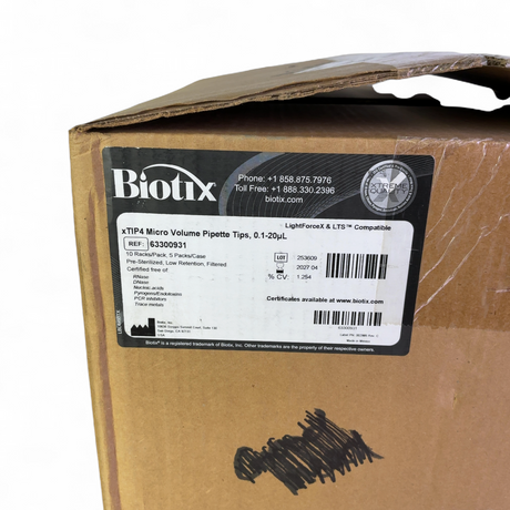 Biotix xTIP4 Micro Volume Pipette Tips, 0.1-20µL S3300931 - 4800 Tips Total | Safe & Secure Shipping - Image 2