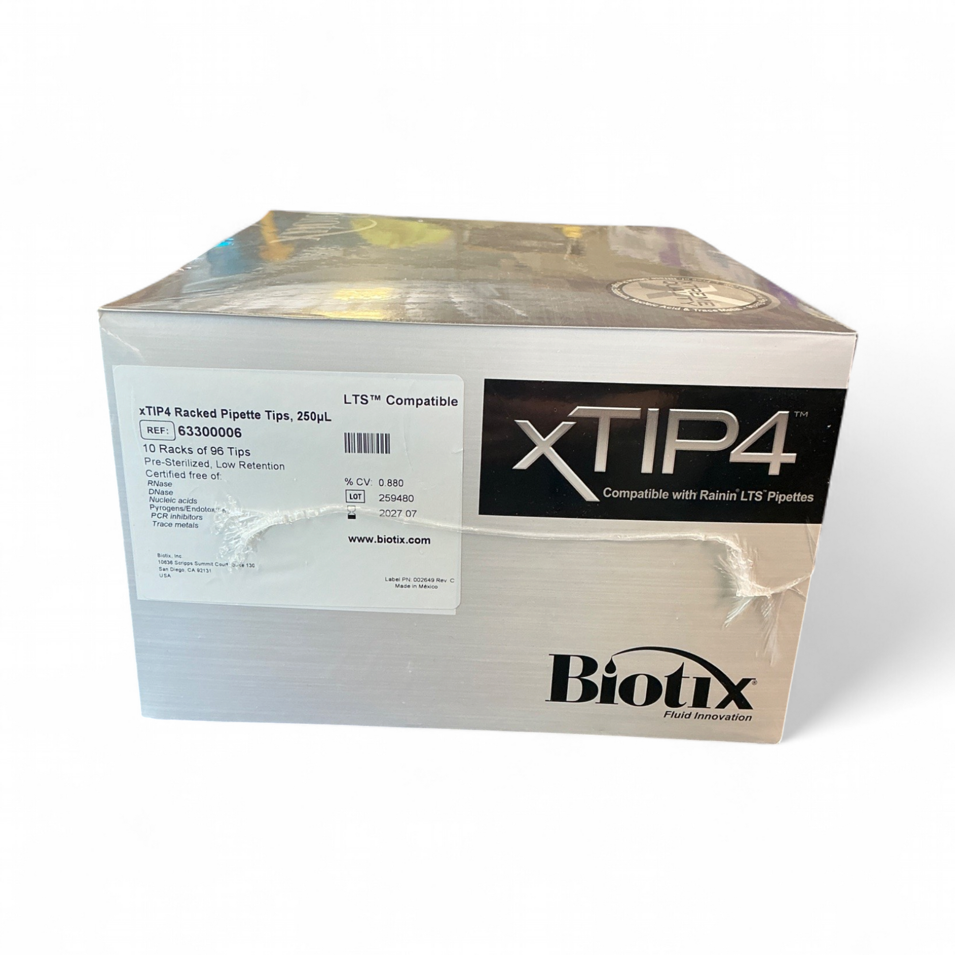 Biotix XTIP4 Pipette Tips 63300006 250μL - Image 2