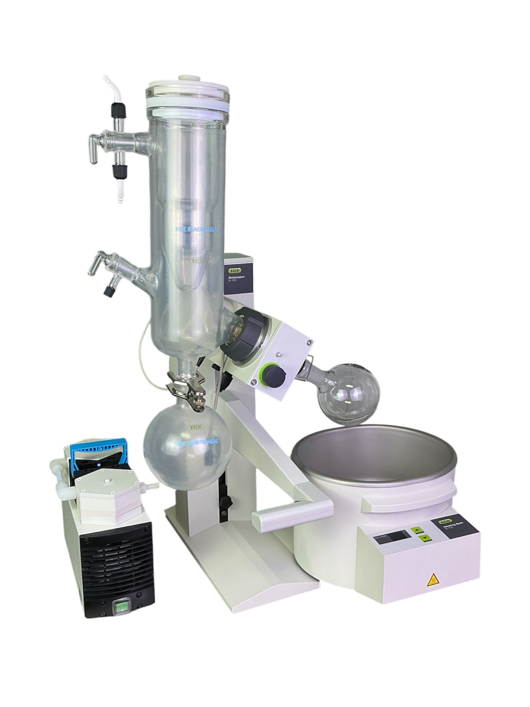 BUCHI R-100 Rotavapor Benchtop Rotary Evaporator System w Heating Bath & Diaphragm Pump (Best Offer!) | Ships Fast from Mr. Scientific - Image 1