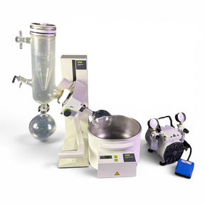 Buchi Rotavapor R-100 w/ B-100 Heating Bath Dry Ice Condenser Welch Pump - Image 1