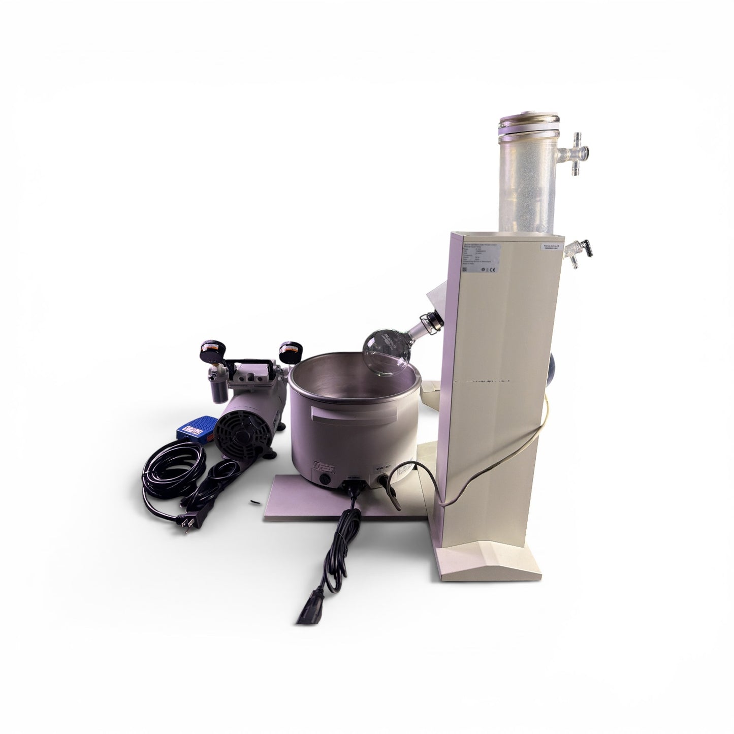 Buchi Rotavapor R-100 w/ B-100 Heating Bath Dry Ice Condenser Welch Pump - Image 9