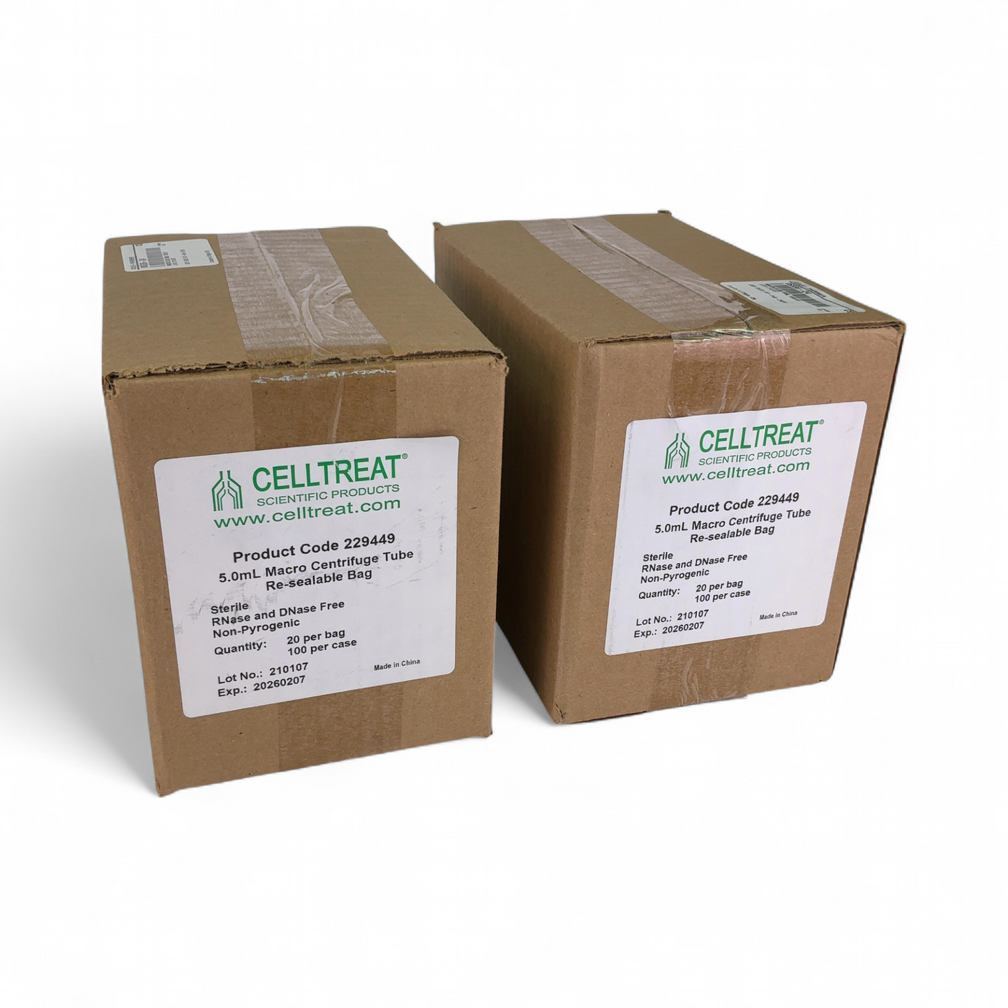 Celltreat 5.0mL Macro Centrifuge Tubes 229449 - Exp 2026.02.07 - 200ct (BO!)  | Order Direct and Save - Image 1