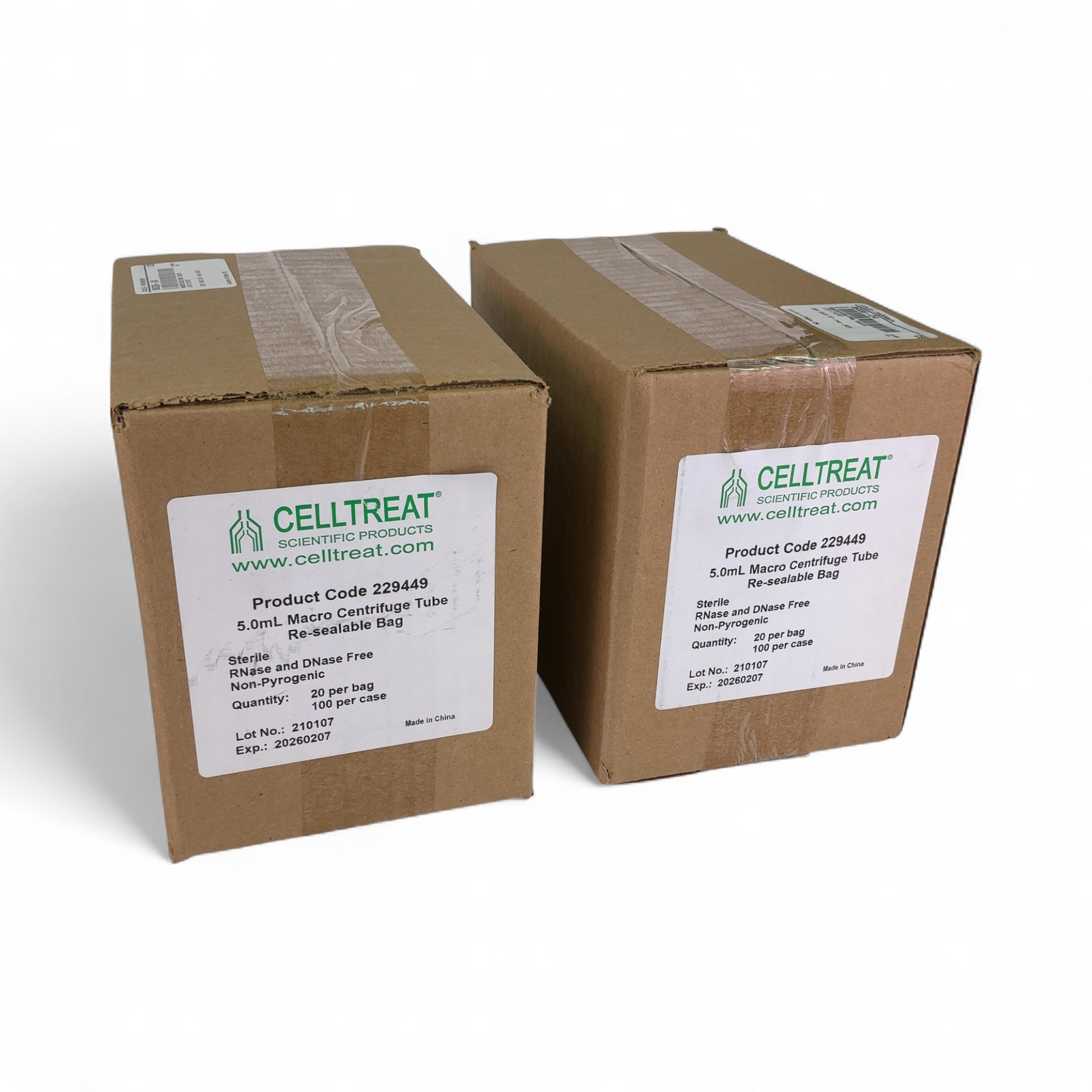 Celltreat 5.0mL Macro Centrifuge Tubes 229449 - Exp 2026.02.07 - 200ct (BO!)  | Order Direct and Save - Image 1