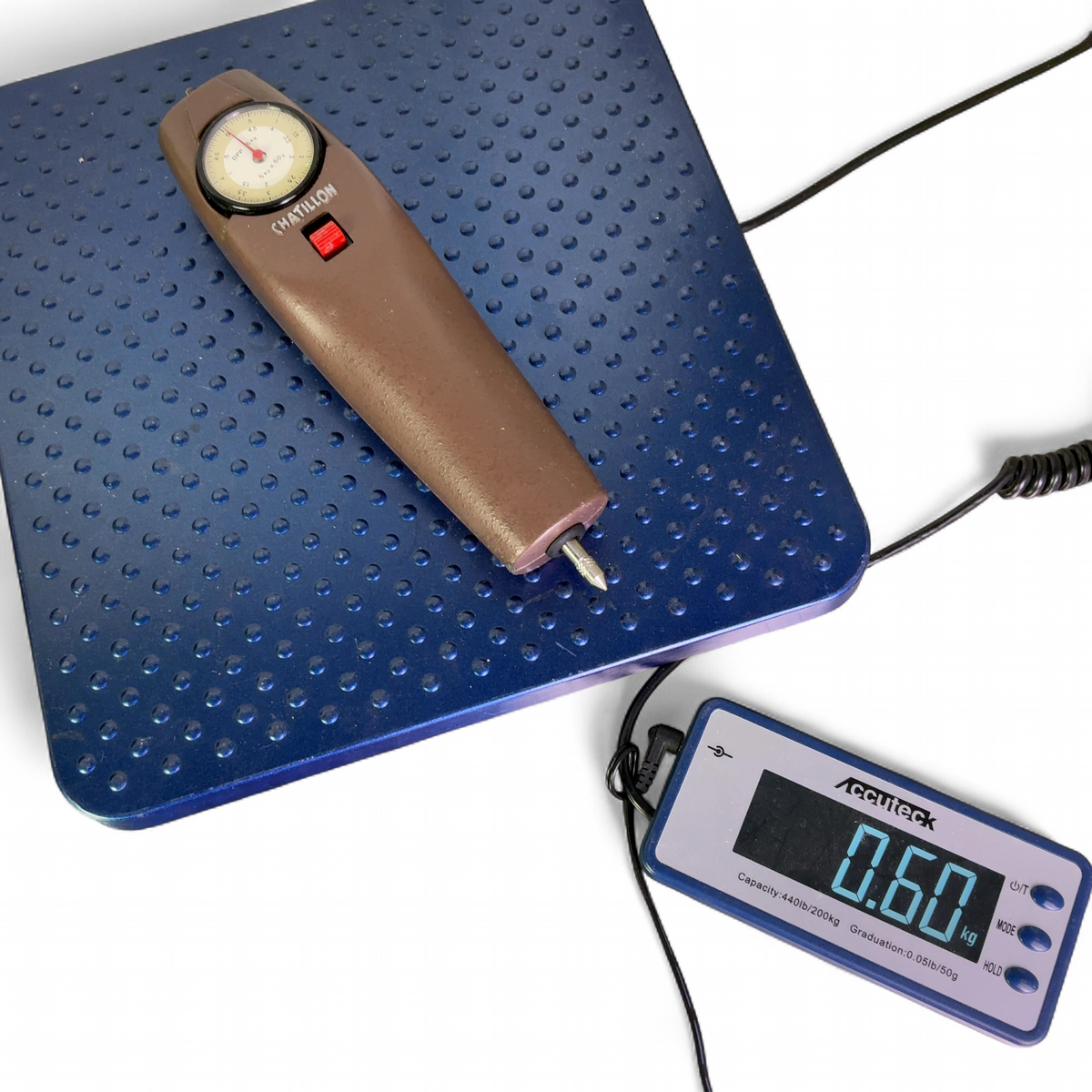 Chatillon Mechanical Push/Pull Force Gauge w Accessories & Case DPP-5KG | Mr. Scientific - Image 4