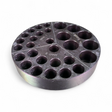 Chemglass Tri-Block Black Hard-Coated Aluminum Reaction Block CG-1991-T-10 | Safe & Secure Shipping - Image 1