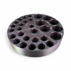 Chemglass Tri-Block Black Hard-Coated Aluminum Reaction Block CG-1991-T-10 | Safe & Secure Shipping - Image 1