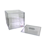 Clear Acrylic Lab Storage Box Removable Lid 6.75” Made In USA (Best Offer!) - Image 13