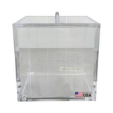 Clear Acrylic Lab Storage Box Removable Lid 6.75” Made In USA (Best Offer!) - Image 2