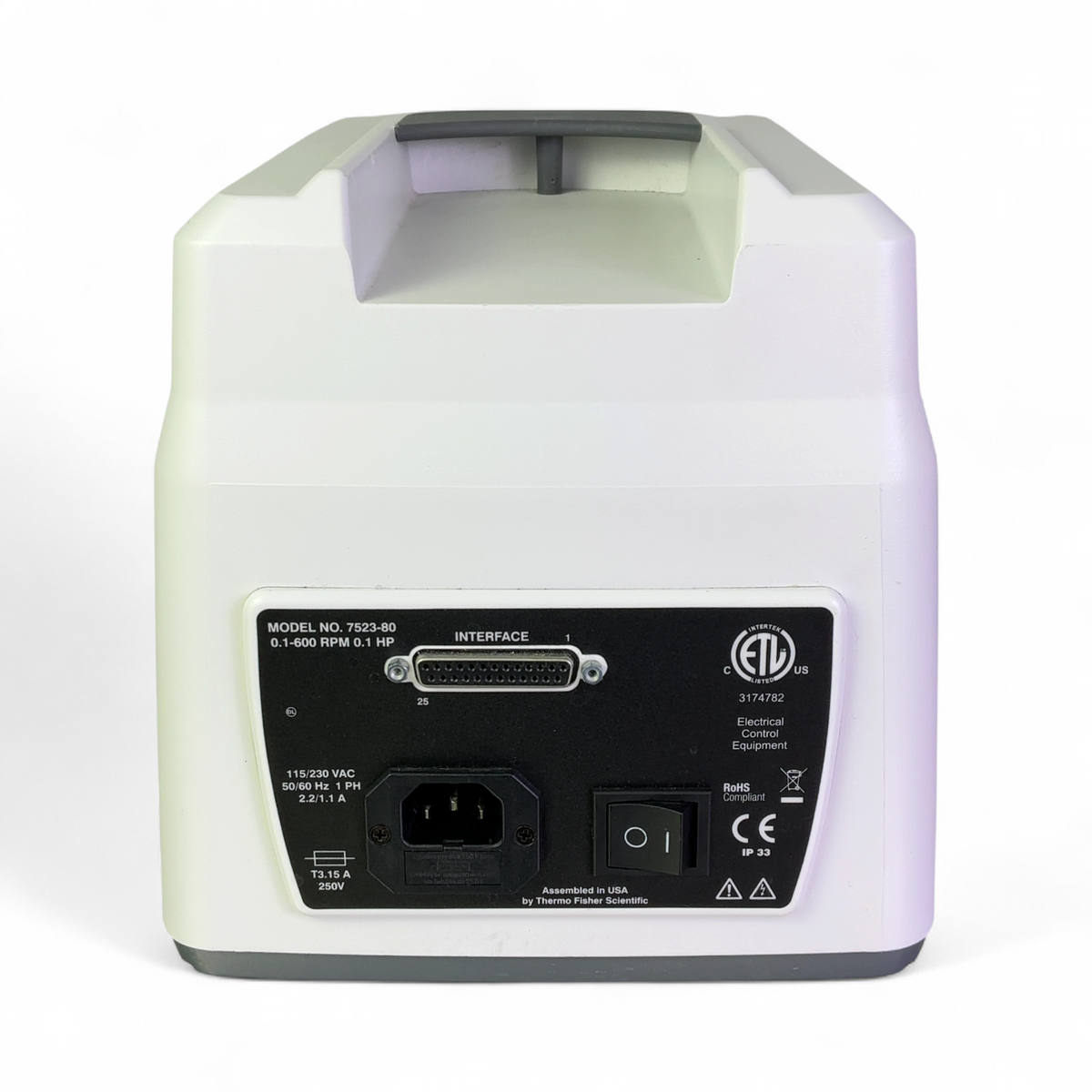 Cole-Parmer Masterflex L/S Peristaltic Pump Drive 7523-80 w Easy-Load II 77200-50 (Best Offer!) | Mr. Scientific - Image 6