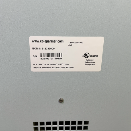 Cole Parmer Polystat 2C15 Recirculating Chiller 212233800 (Best Offer!) | Safe & Secure Shipping - Image 15