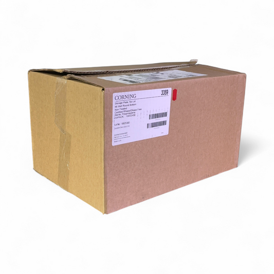 Corning 3359 96 Well Round Bottom Storage Plate No Lid NEW OPEN BOX (Best Offer!) | Safe & Secure Shipping - Image 1
