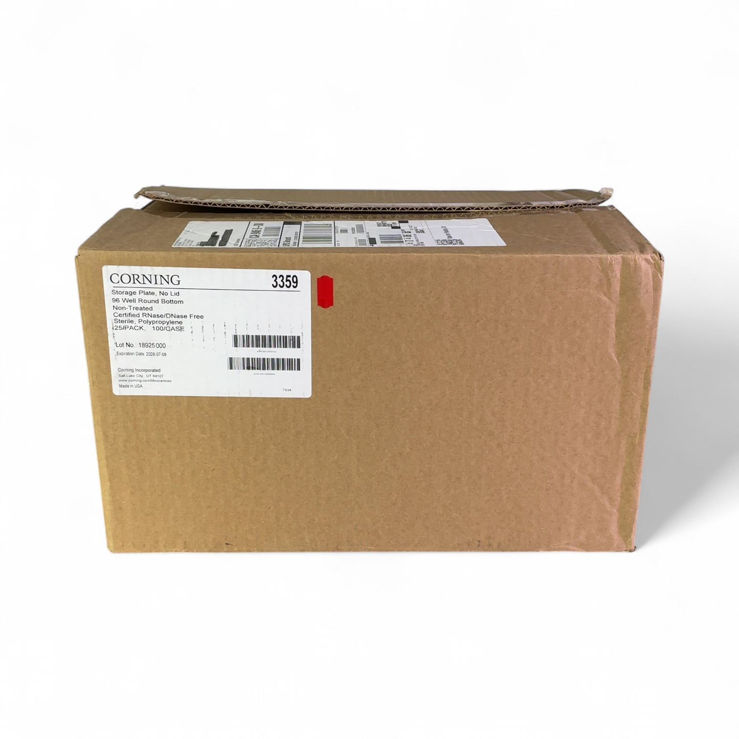 Corning 3359 96 Well Round Bottom Storage Plate No Lid NEW OPEN BOX (Best Offer!) | Safe & Secure Shipping - Image 2