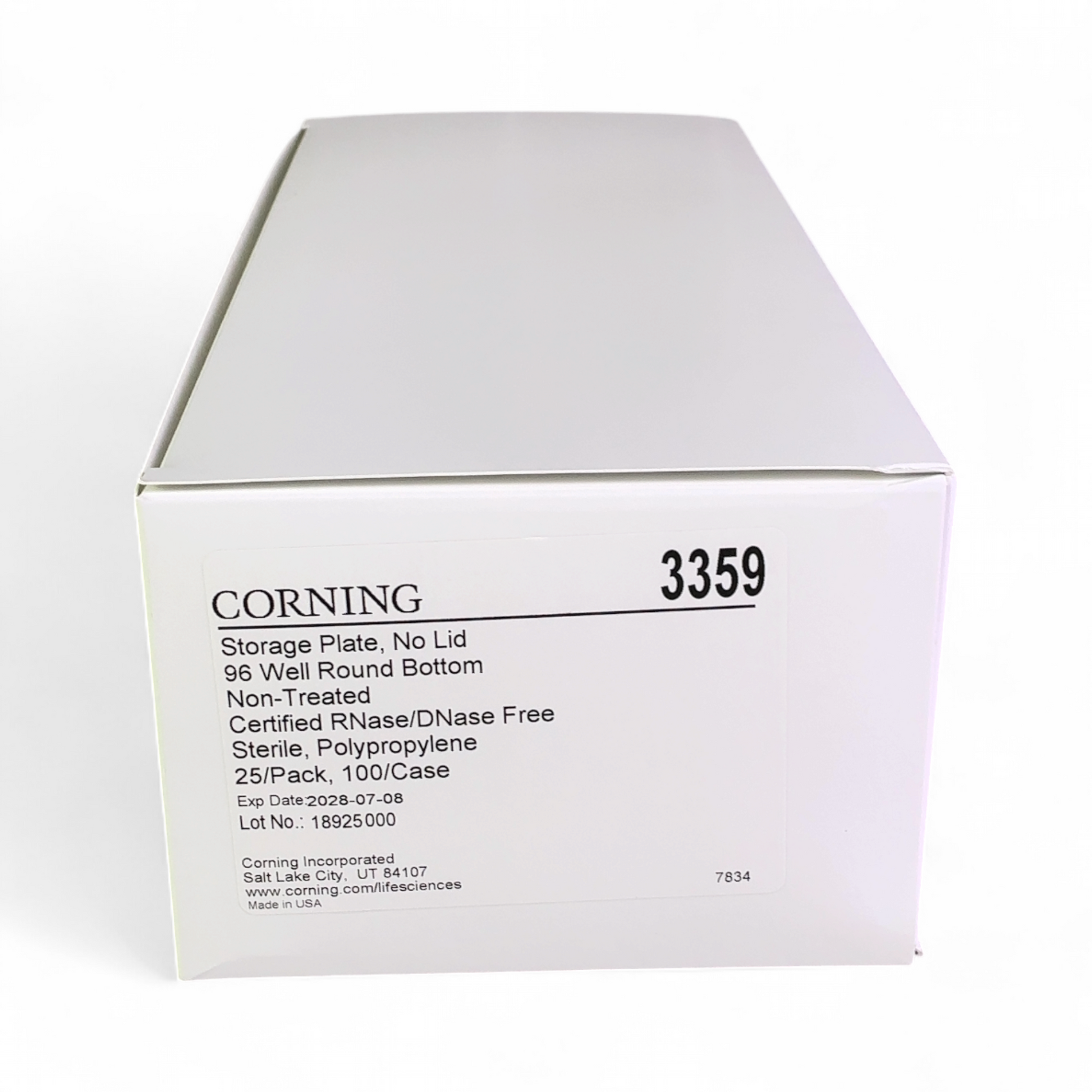 Corning 3359 96 Well Round Bottom Storage Plate No Lid NEW OPEN BOX (Best Offer!) | Safe & Secure Shipping - Image 9