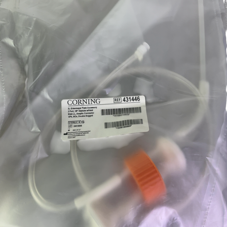 Corning Erlenmeyer Flask Transfer Caps w Diptubes 11500 (x8), 431446 (x2), 431444 (x1) 5L, 2L, 1L | Safe & Secure Shipping - Image 6