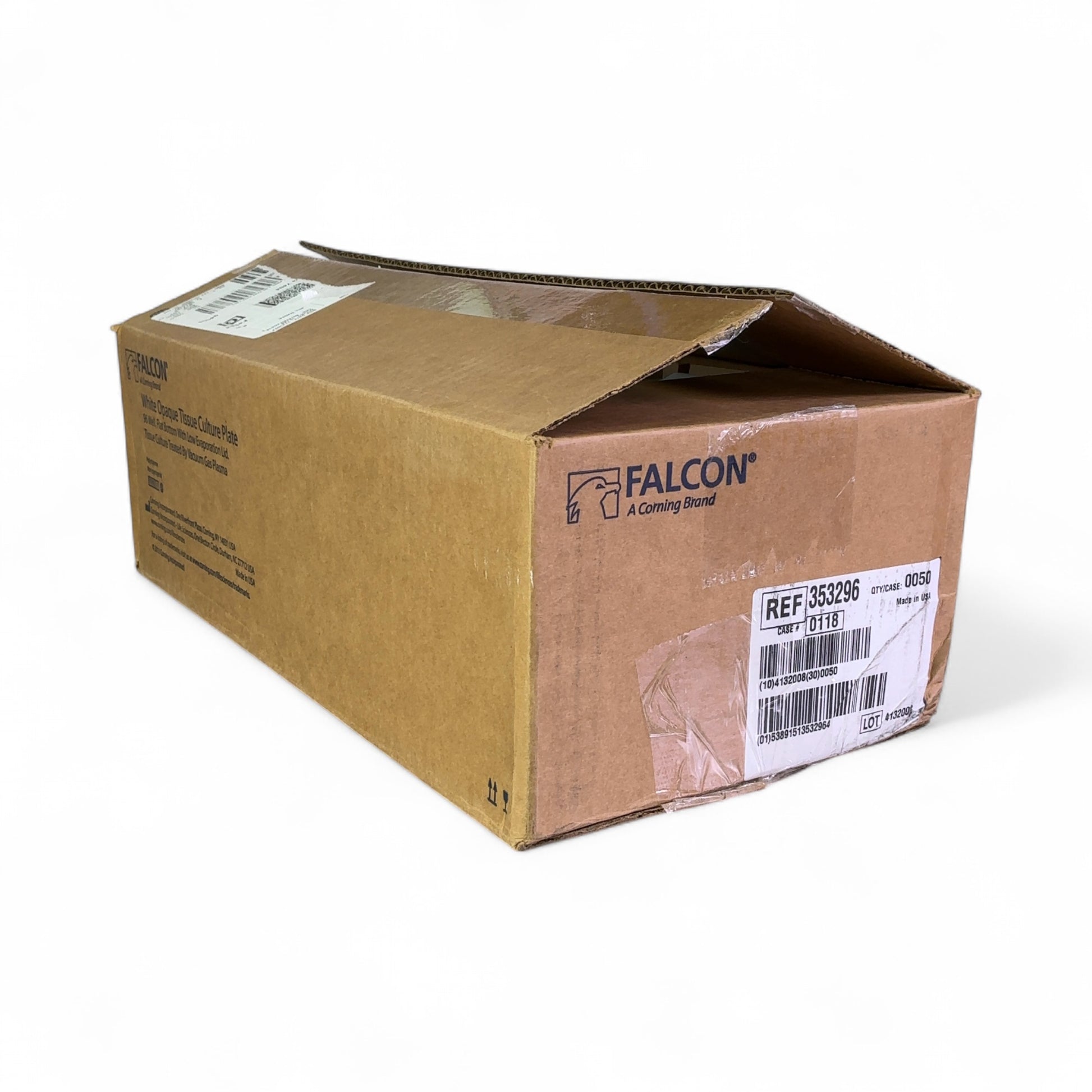 Corning Falcon 353296 96 Well White Opaque Tissue Culture Plate NEW OPEN BOX | Ships Fast from Mr. Scientific - Image 1