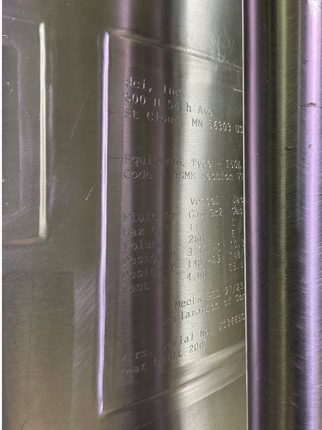 DCI Inc Genentech Custom 150L Stainless Steel Process Tank JS3665 (BO!) | Safe & Secure Shipping - Image 16