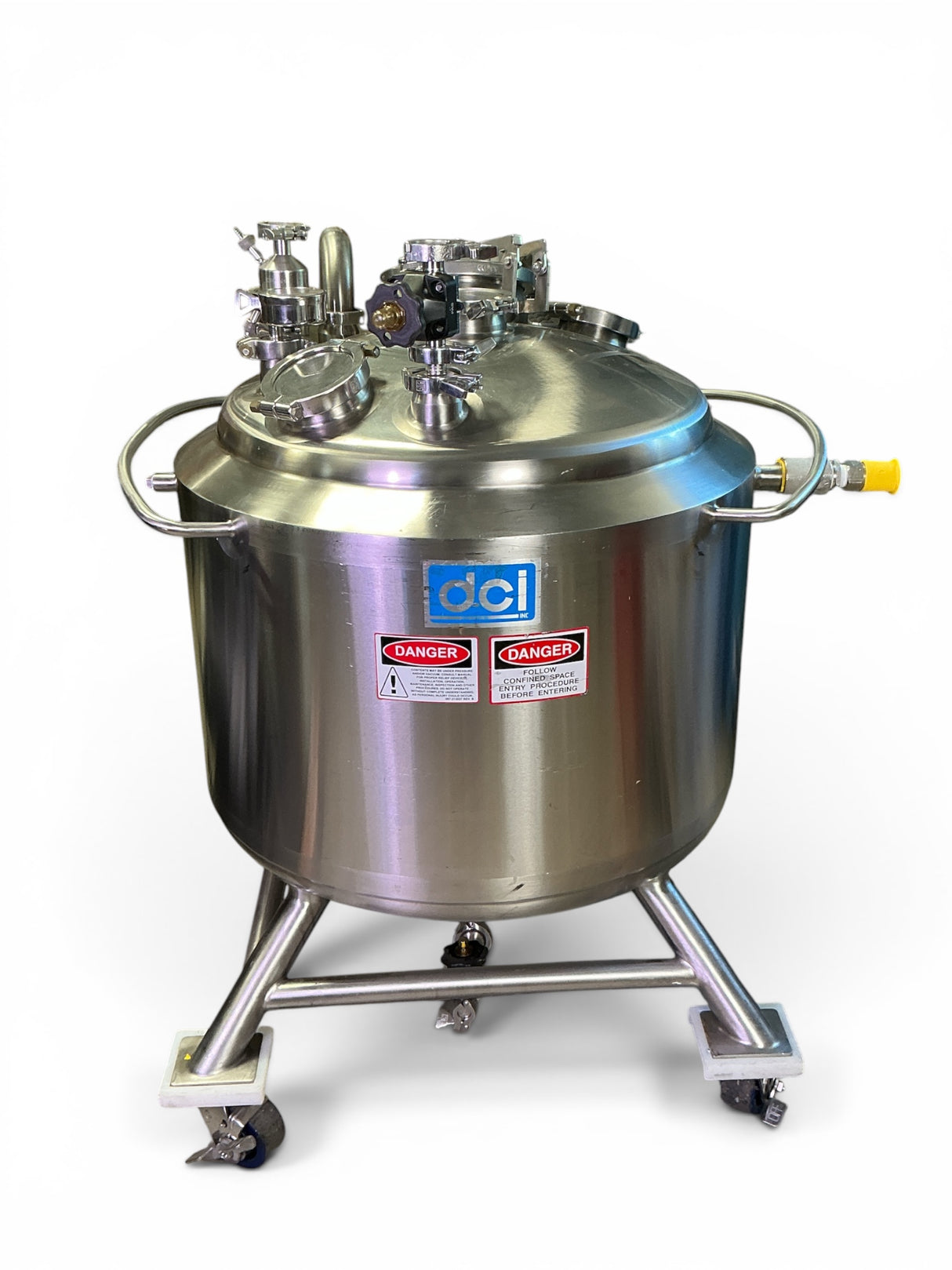 DCI Inc Genentech Custom 150L Stainless Steel Process Tank JS3665 (BO!) | Safe & Secure Shipping - Image 2