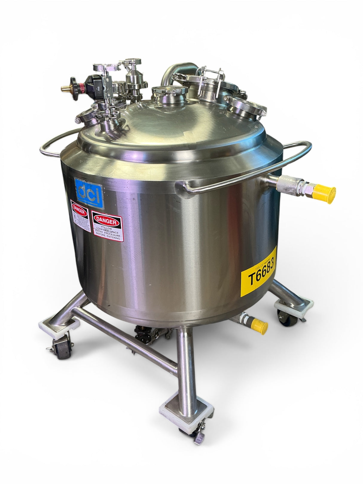 DCI Inc Genentech Custom 150L Stainless Steel Process Tank JS3665 (BO!) | Safe & Secure Shipping - Image 3