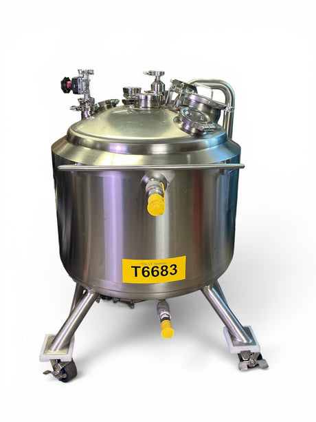 DCI Inc Genentech Custom 150L Stainless Steel Process Tank JS3665 (BO!) | Safe & Secure Shipping - Image 4