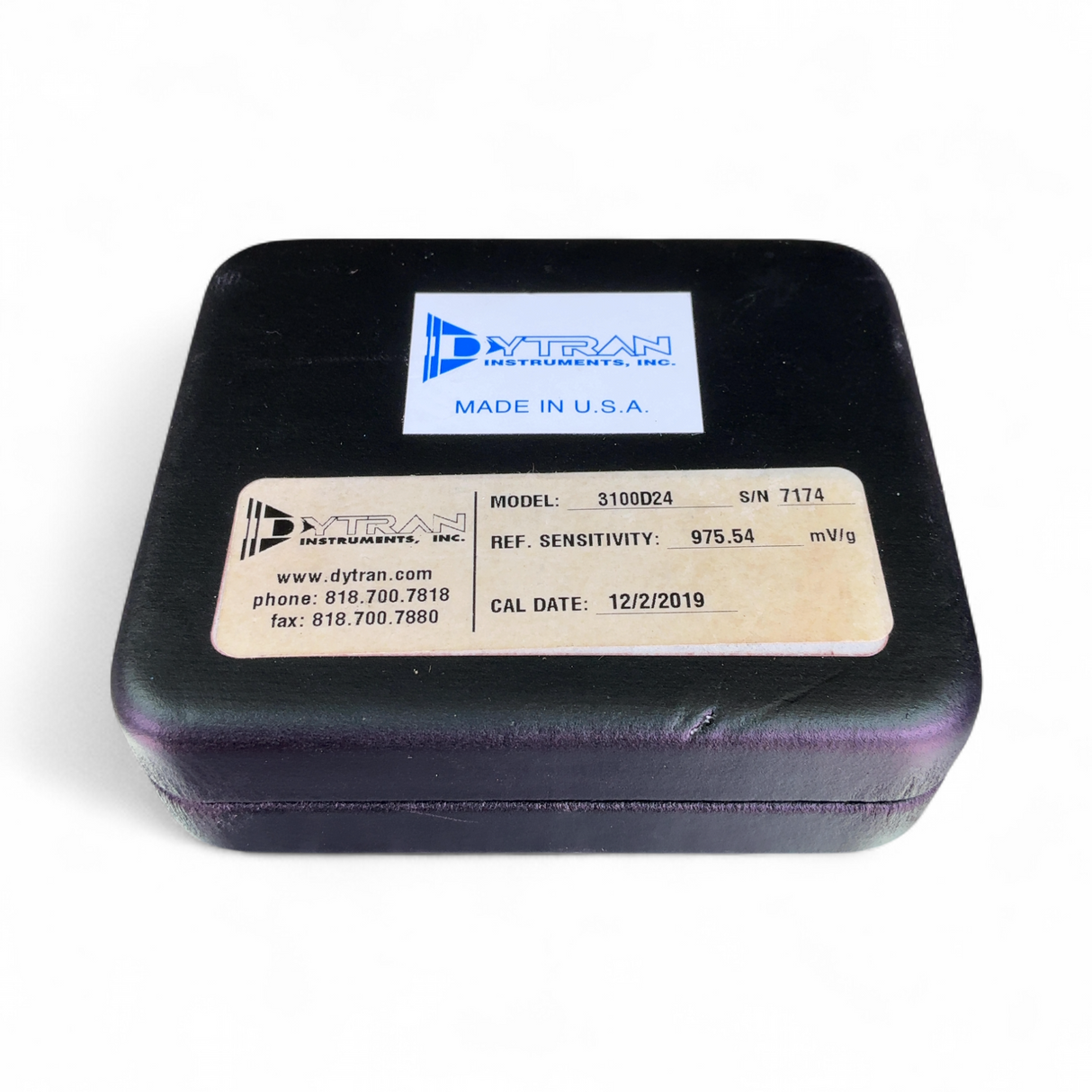 Dytran Ultra-high Sensitive 975.54 mV/g IEPE Piezoelectric Accelerometer 3100D24 | Ships Fast from Mr. Scientific - Image 10