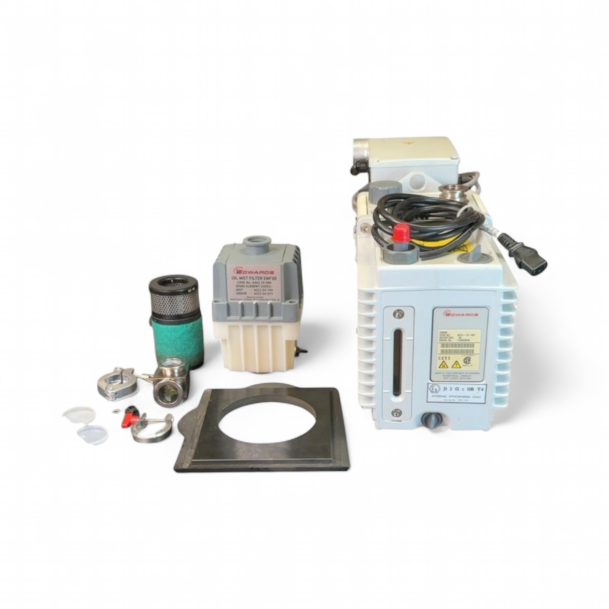 Edwards E2M30 Rotary Vane Vacuum Pump A374-15-981 w Accessories (Best Offer!) | Mr. Scientific - Image 2