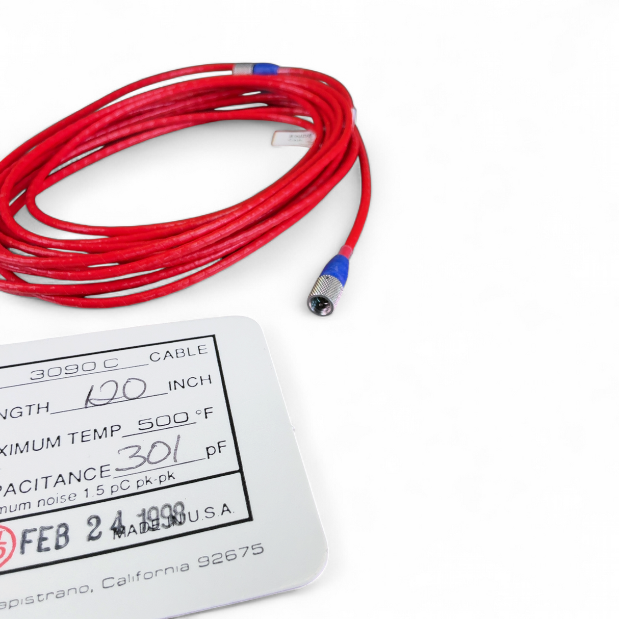 Endevco Low Noise Coaxial Cable Assemblies - Lot of 2x 3090C (Best Offer!) | Order Direct and Save - Image 4