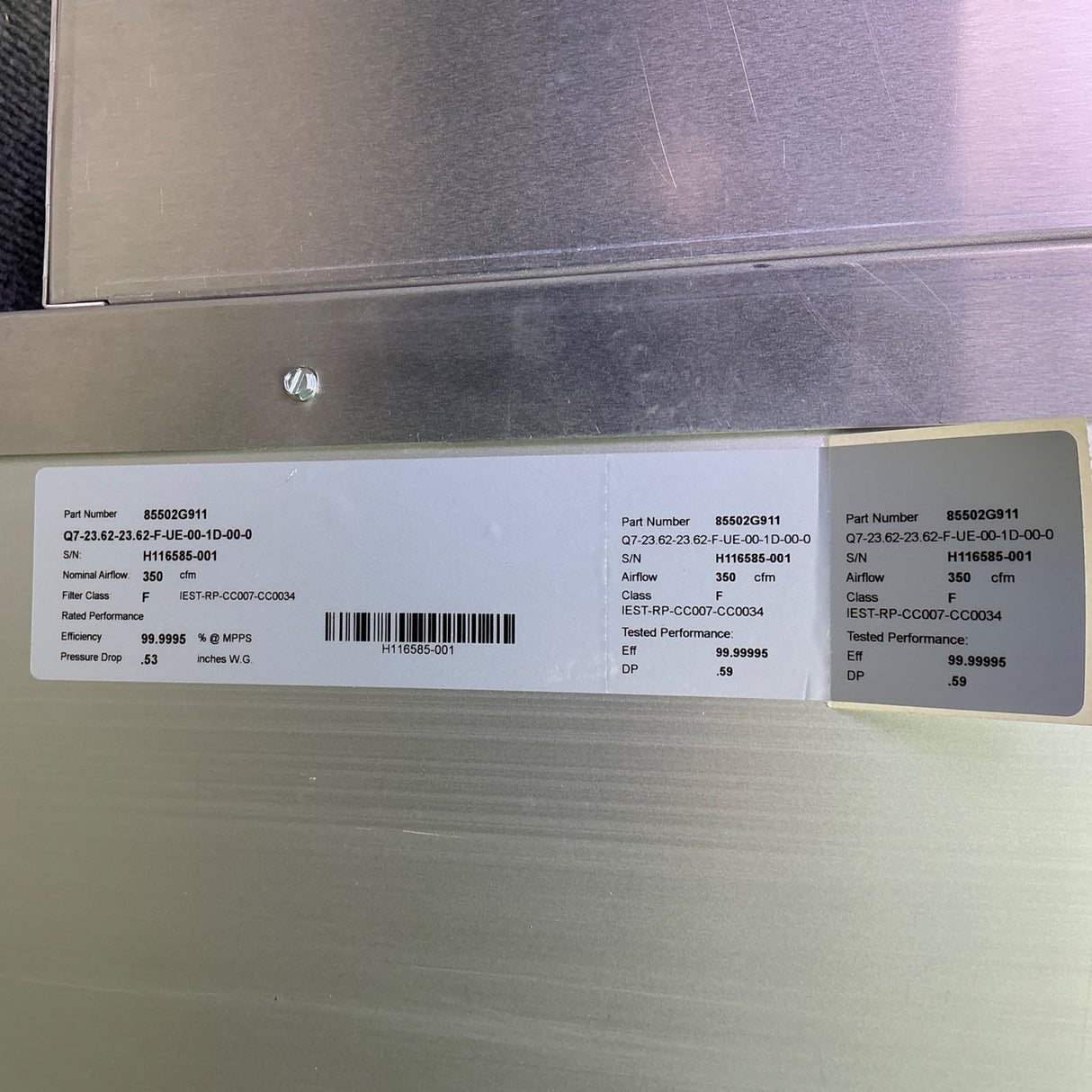 Envirco MAC10 23.5" x 23.5" x 14.5" Fan Filter Unit 11205-031 (Best Offer!) | Ships Fast from Mr. Scientific - Image 12
