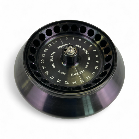 Eppendorf Fixed-Angle 24-Place Aluminum Microcentrifuge Rotor F45-24-11 (BO!) | Mr. Scientific - Image 1