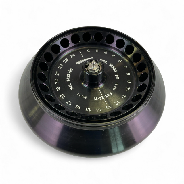 Eppendorf Fixed-Angle 24-Place Aluminum Microcentrifuge Rotor F45-24-11 (BO!) | Mr. Scientific - Image 1
