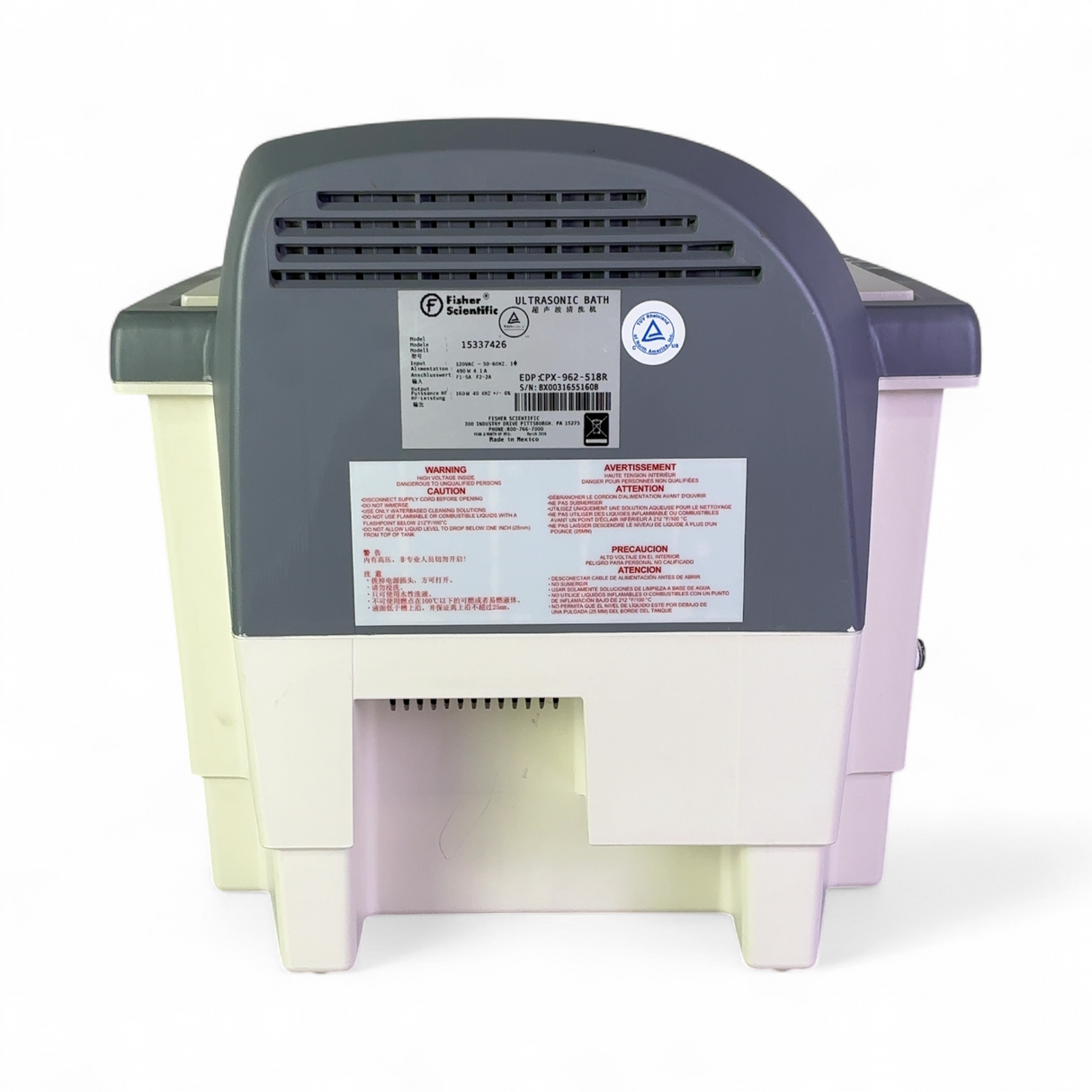 Fisher Scientific 15337426 Heating Ultrasonic Bath 9.5L WORKS (Best Offer!) | Safe & Secure Shipping - Image 10