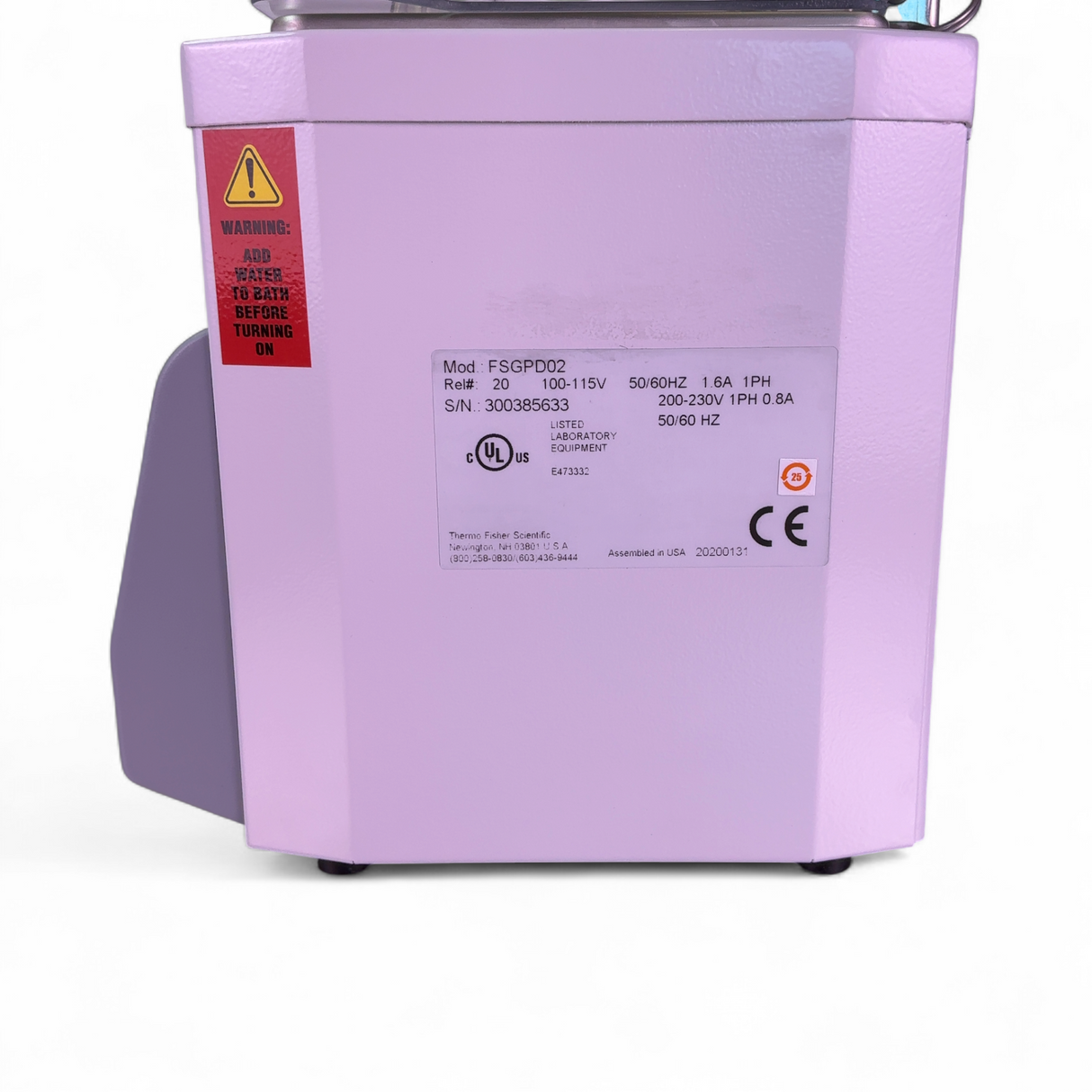 Fisher Scientific Isotemp GPD-02 2L Water Bath FSGPD02 (Best Offer!) | Safe & Secure Shipping - Image 8
