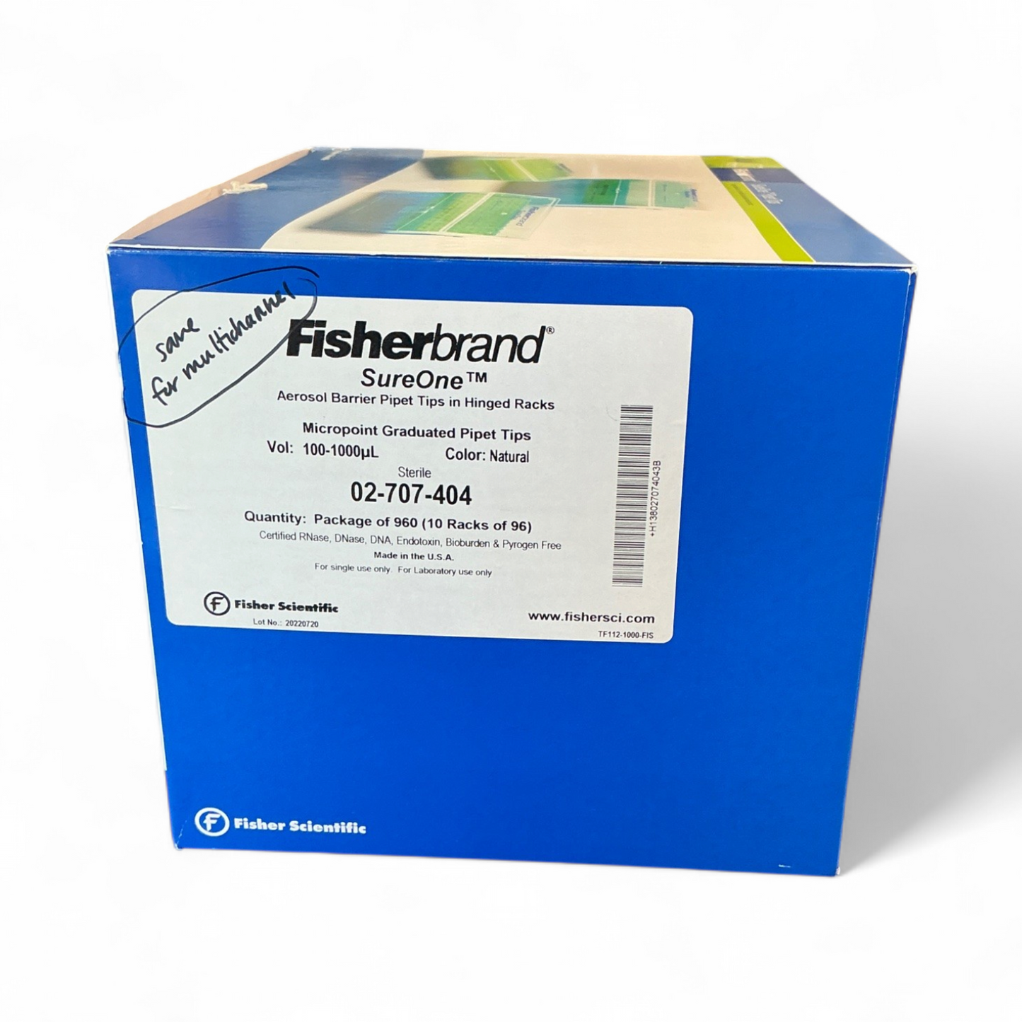 FisherBrand SureOne Micropoint Graduated Pipet Tips 02-707-404 100-1000µL - Image 10