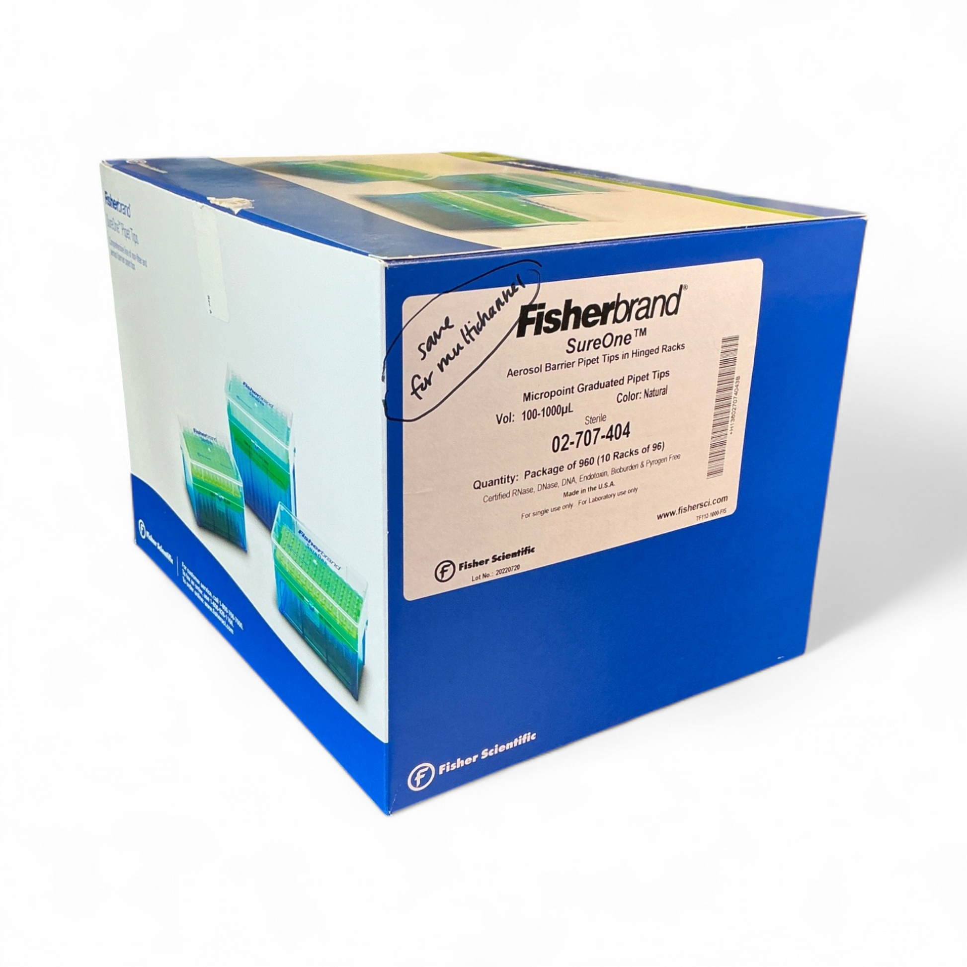 FisherBrand SureOne Micropoint Graduated Pipet Tips 02-707-404 100-1000µL - Image 9