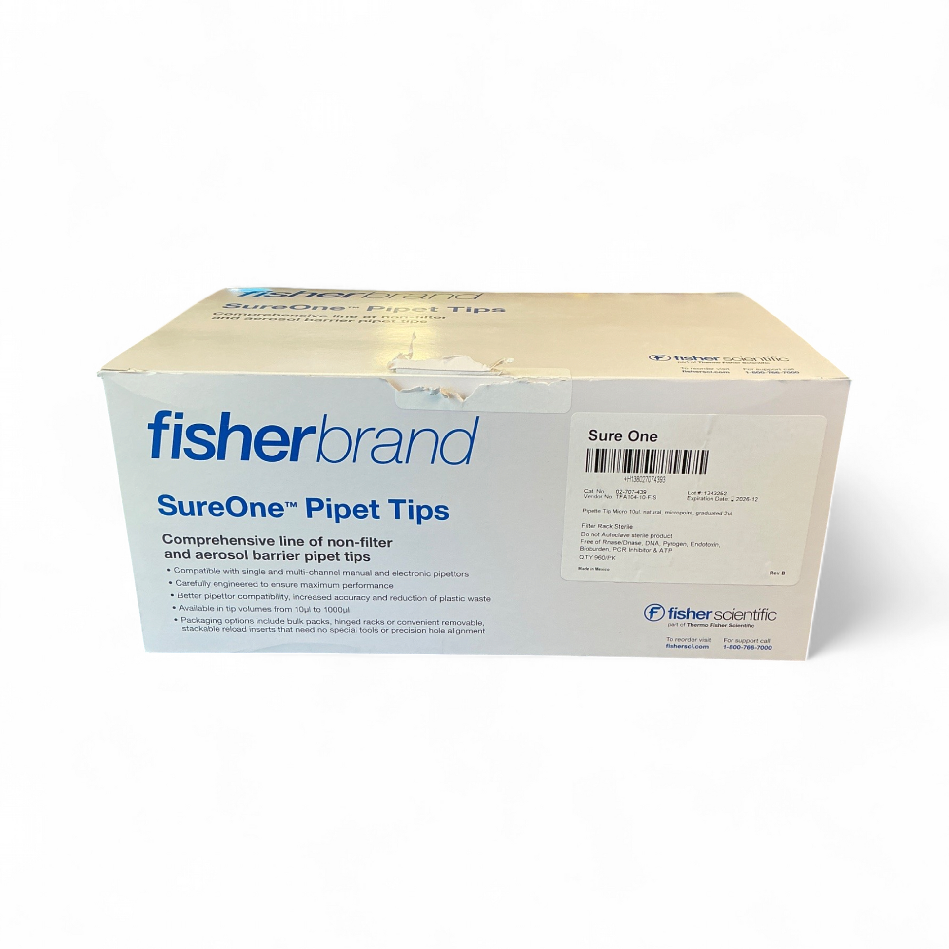 FisherBrand SureOne Pipet Tips 02-707-439 10µL - Image 7
