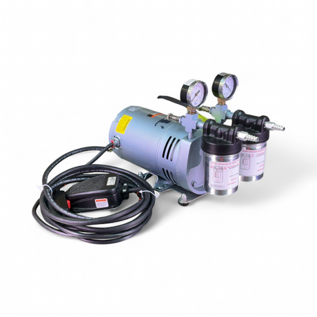 Gast Marathon Electric G588DX 1/4 HP 1725/1425rpm Vacuum Pump w Pedal Control (BO!) | Mr. Scientific - Image 1