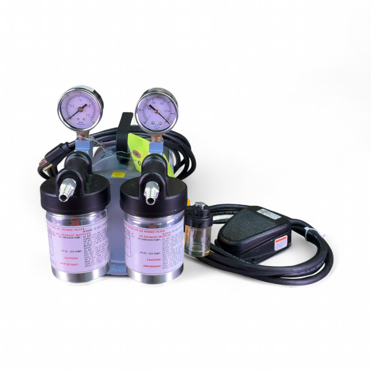 Gast Marathon Electric G588DX 1/4 HP 1725/1425rpm Vacuum Pump w Pedal Control (BO!) | Mr. Scientific - Image 2