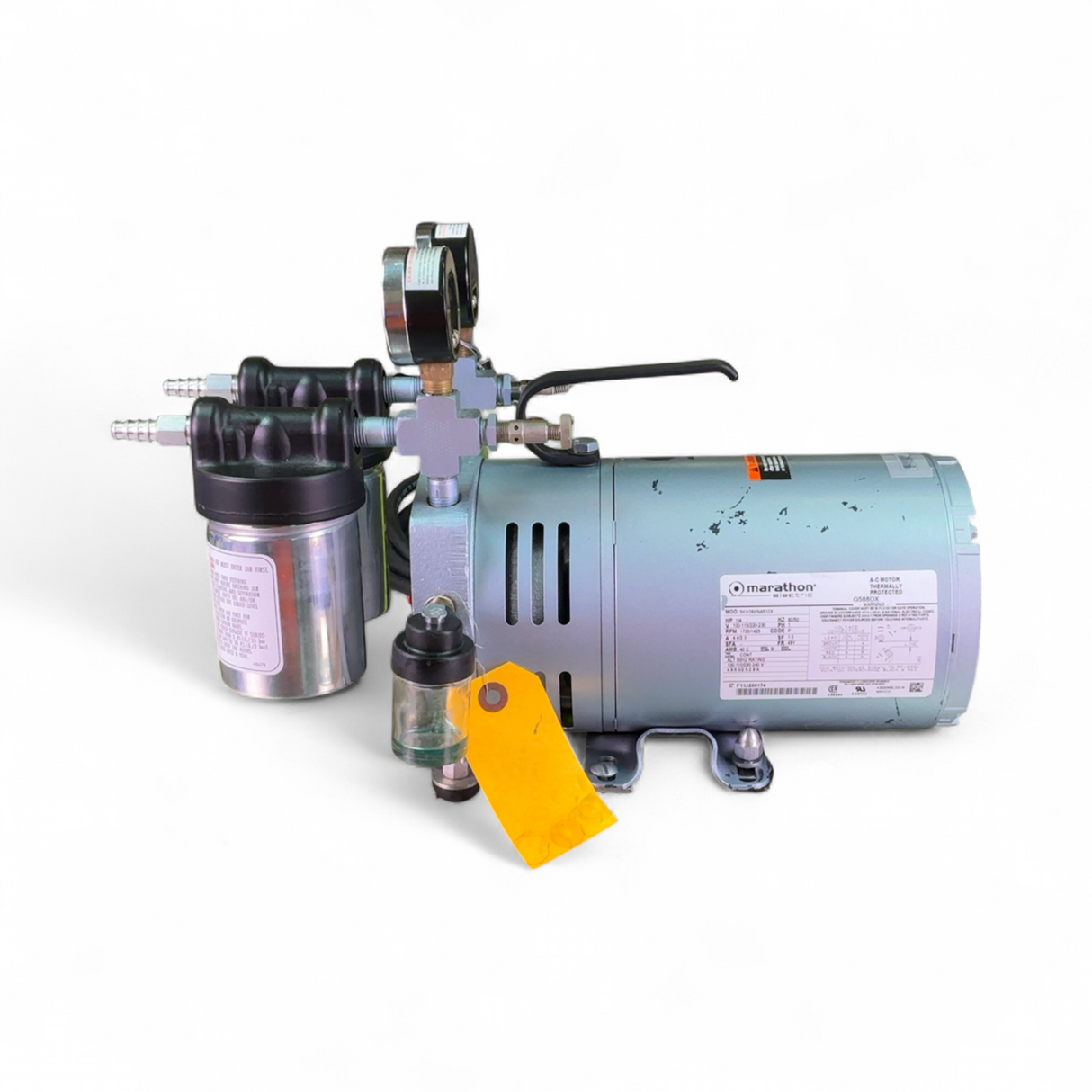 Gast Marathon Electric G588DX 1/4 HP 1725/1425rpm Vacuum Pump w Pedal Control (BO!) | Mr. Scientific - Image 4
